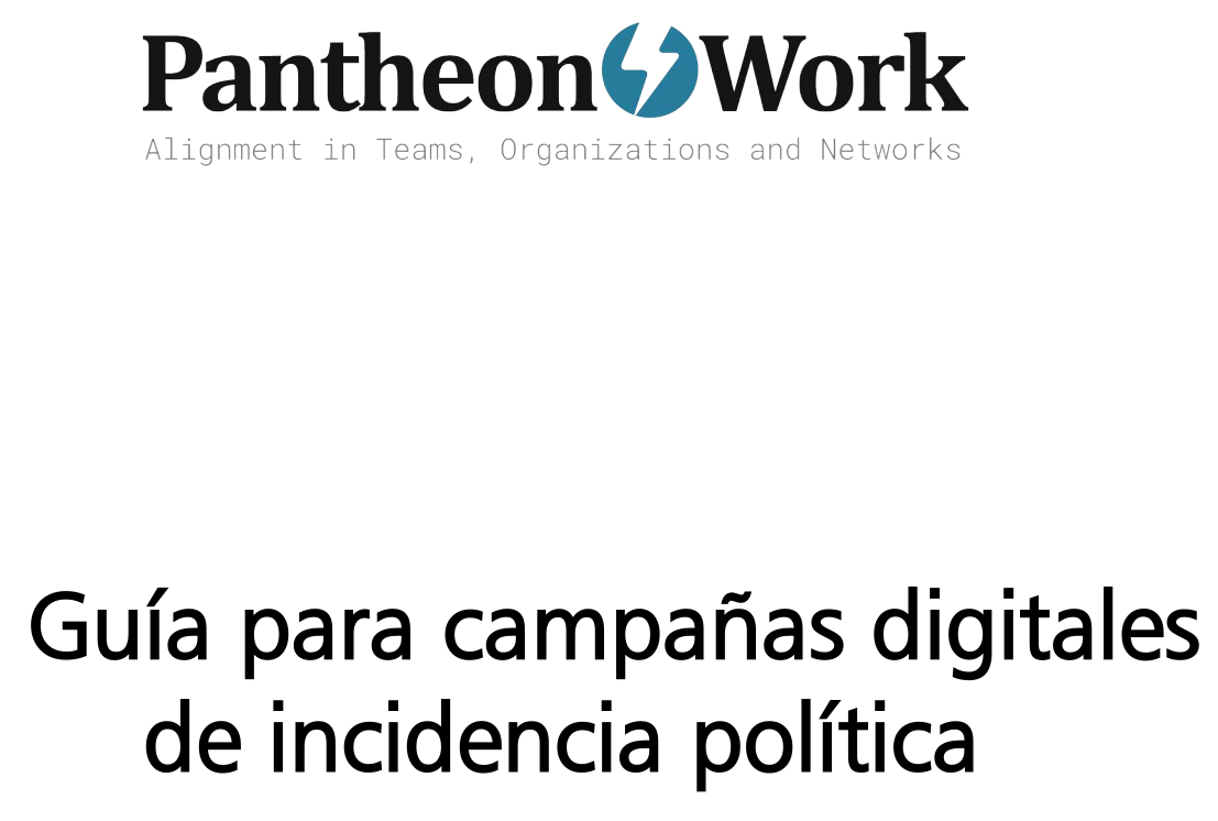Guía para campañas digitales de incidencia política de Pantheon Work